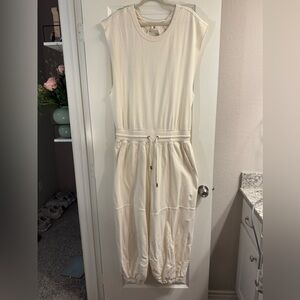 Free People Onesie - Hot Shot Harem Onesie in Cream